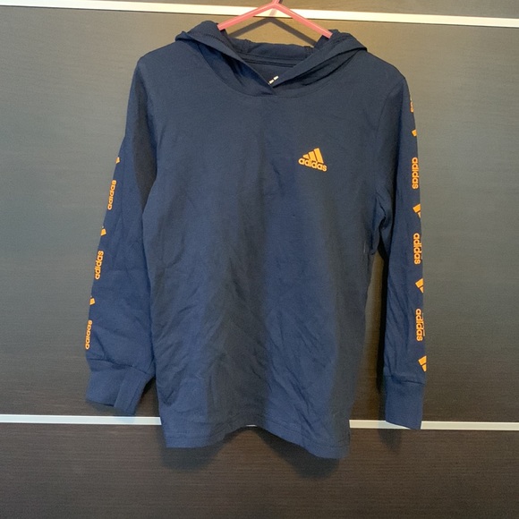 adidas Other - Adidas Boys Long Sleeve Hooded Tee-Shirt